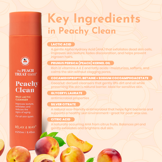 Peachy Clean 250ml (8.45oz)- Lactic Cleanser